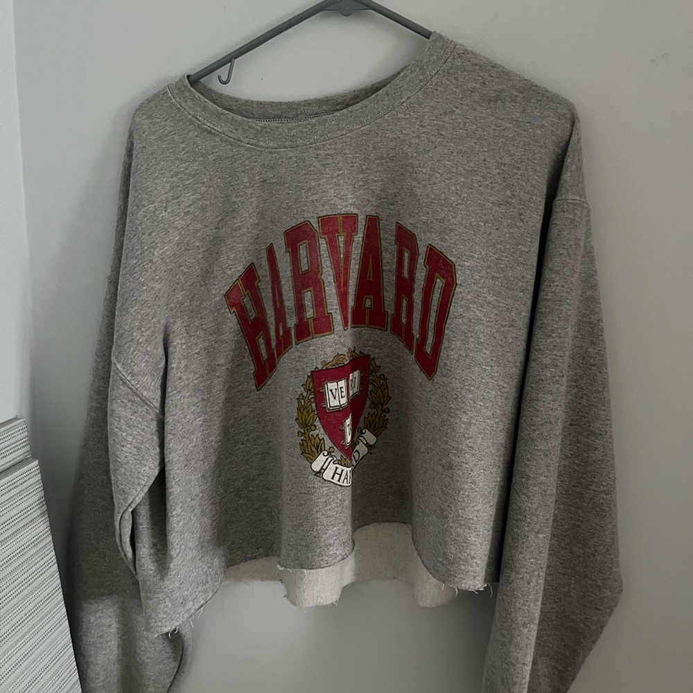 harvard cropped sweatshirt